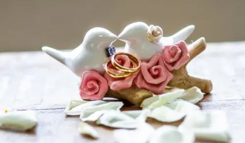 Topo de Bolo passarinhos, pombinhos para casamento