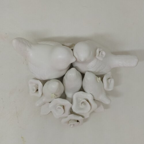 Topo De Bolo Pombinhos De Casamento Com 3 Filhotes