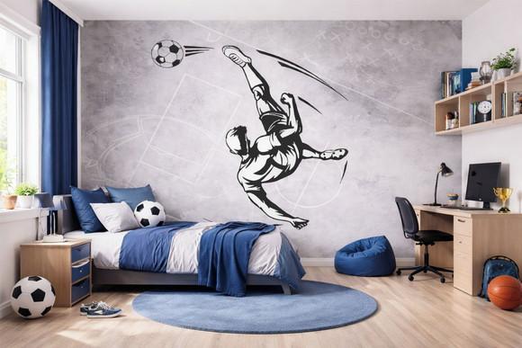 Papel de Parede Futebol Esportivo Decoração Quarto Menino M²
