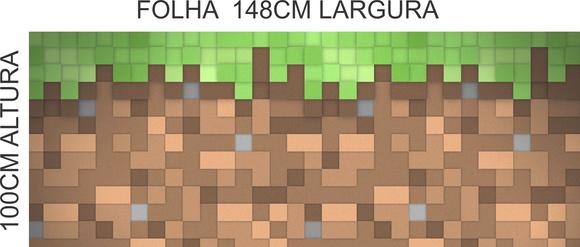 Papel de parede Minecraft vinílico