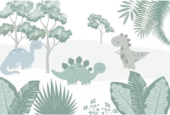 Papel de parede Auto Adesivo Dinossauro Dino Infantil M²