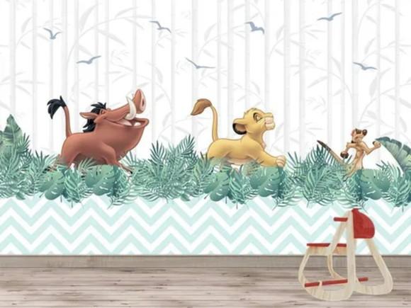 Papel de Parede Adesivo Infantil Rei Leão M²