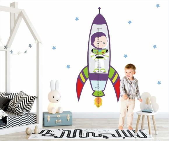 Adesivo Régua De Crescimento ToyStory Astronauta Buzz