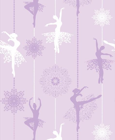 Papel de parede Bailarina Lilas