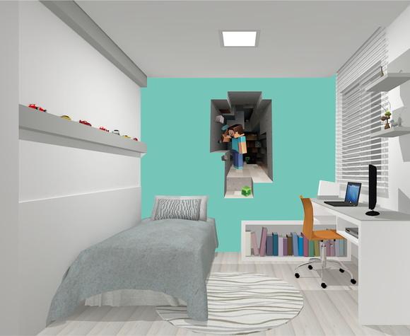 Adesivo Minecraft 3D