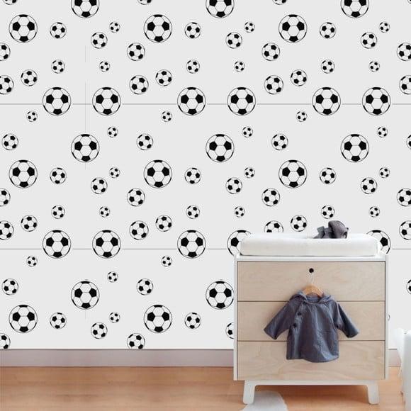 Papel de parede Auto Adesivo Bola Futebol Infantil