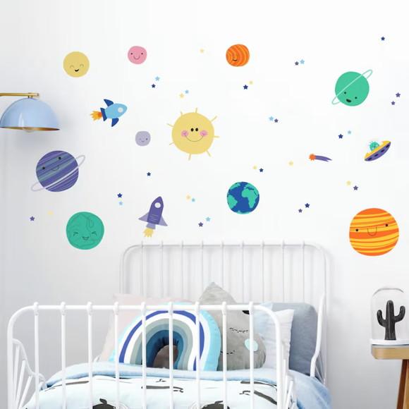 Adesivos Parede Sistema Solar Planetas
