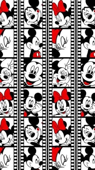 Papel de parede Disney Mickey Minnie