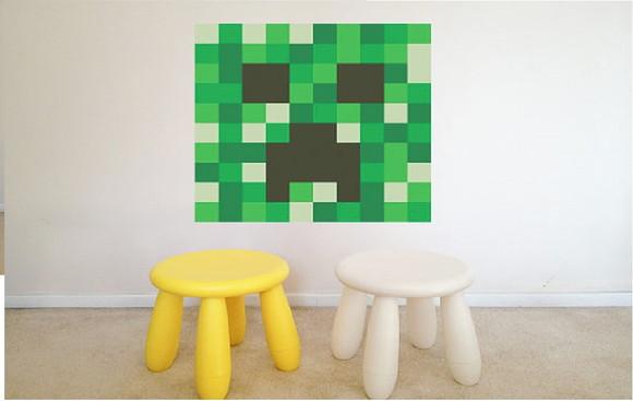 Adesivo Minecraft CREEPER