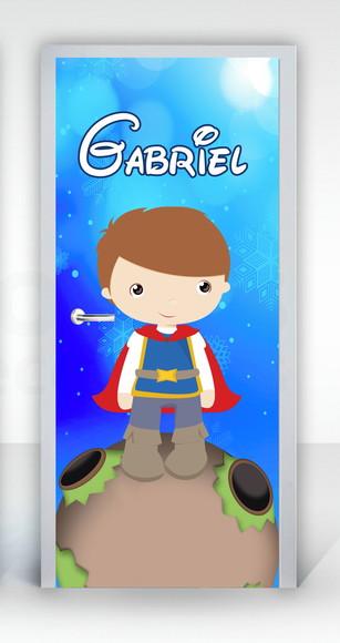 Adesivo Porta Pequeno principe com nome personalizado