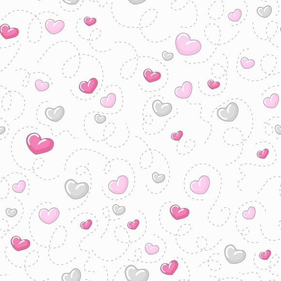Papel de parede coração Decor 36