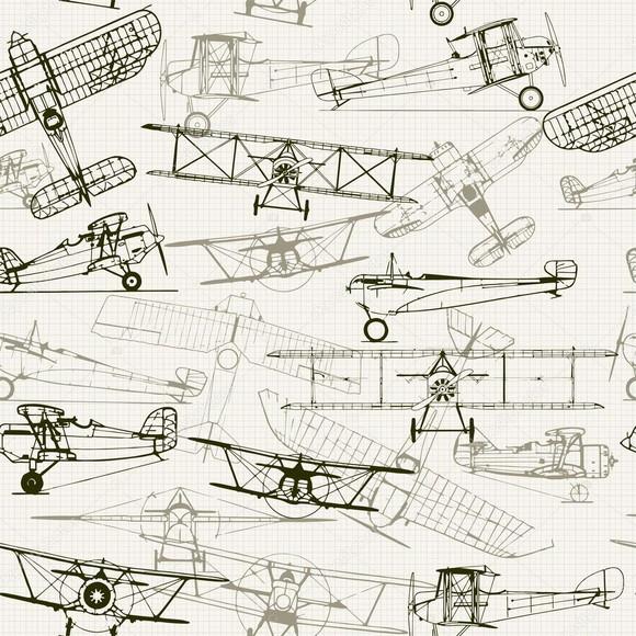 Papel de parede avião decor 59