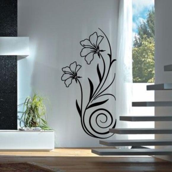 Adesivo Floral de Parede