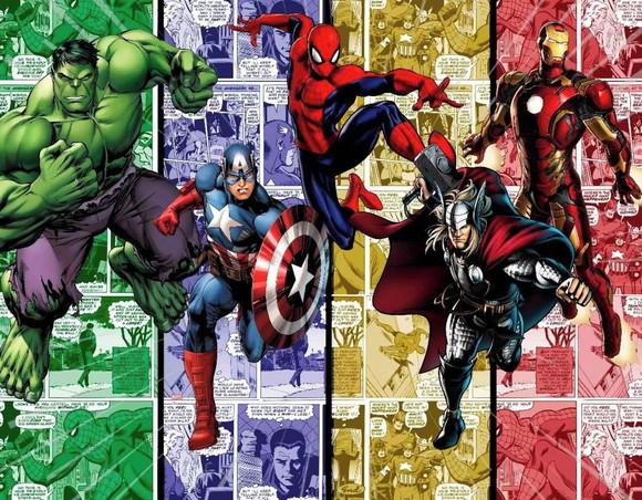 Papel de parede vingadores heróis 8M²