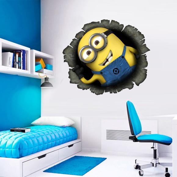 Adesivo decorativo Minions 3D