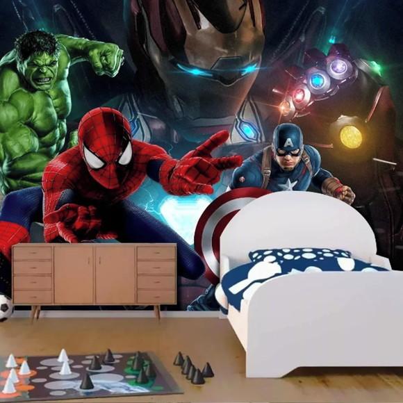 Papel de Parede Vingadores Heróis 6m²