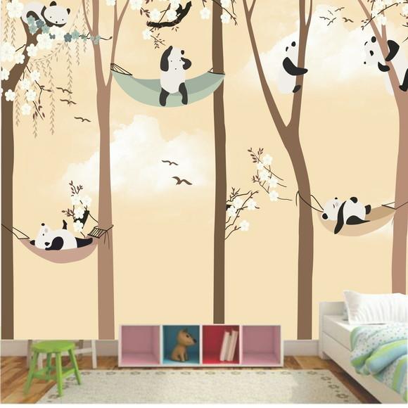 Papel de Parede Ursinho Panda m² kids