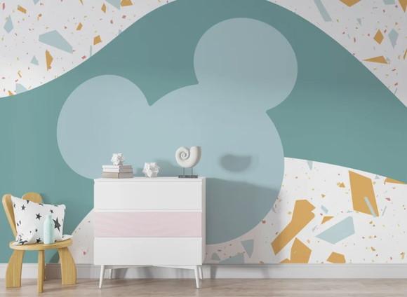 Papel de Parede Adesivo Disney Mickey Mousse M²