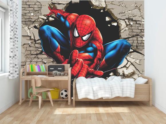Papel de Parede Adesivo Homem Aranha Buraco M²