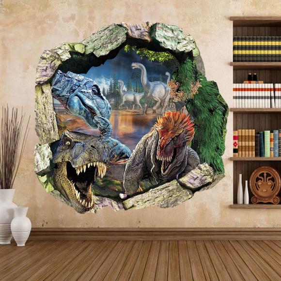 Adesivo Dinossauro 3D Parede
