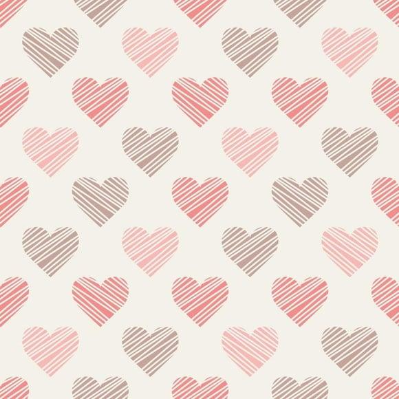 Papel de parede coração Decor 32