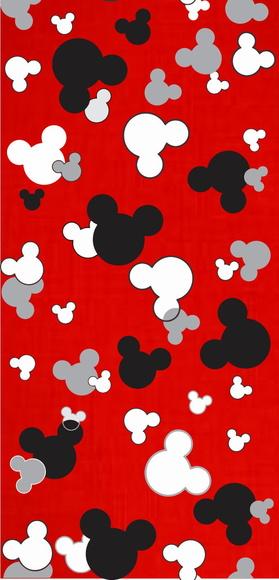 Papel de parede Disney Mickey Mouse Red