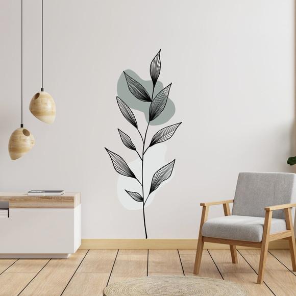 Adesivo Decorativo Parede Floral Botânico Cd03