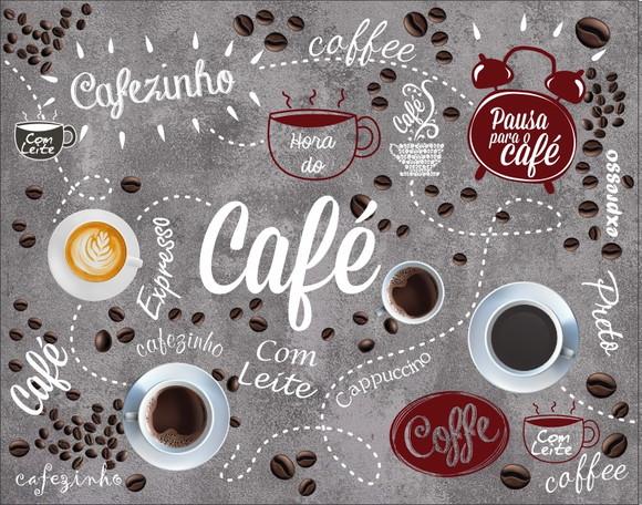 Papel De Parede Cozinha Café Cafeteria Cimento queimado
