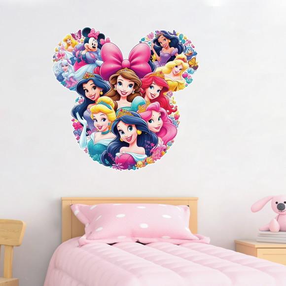 Adesivo Decorativo Princessas Disney 80cm