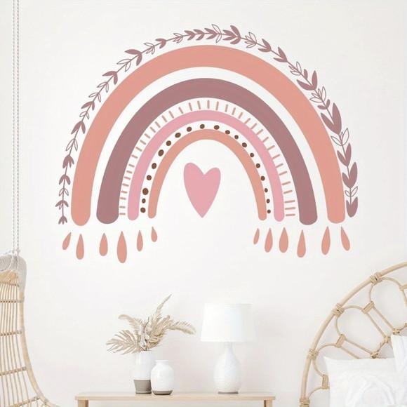 Adesivo de Parede Arco Íris Rainbow Rose 150x90cm