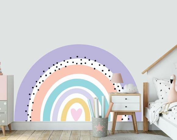 Adesivo Parede Arco Íris Rainbow Colors 150x90cm Mod07