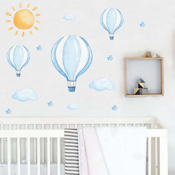 Adesivos Parede Balão Nuvens Sol Infantil