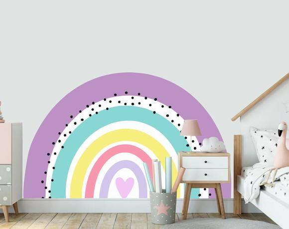Adesivo Parede Arco Íris Rainbow Colors 150x90cm Mod06