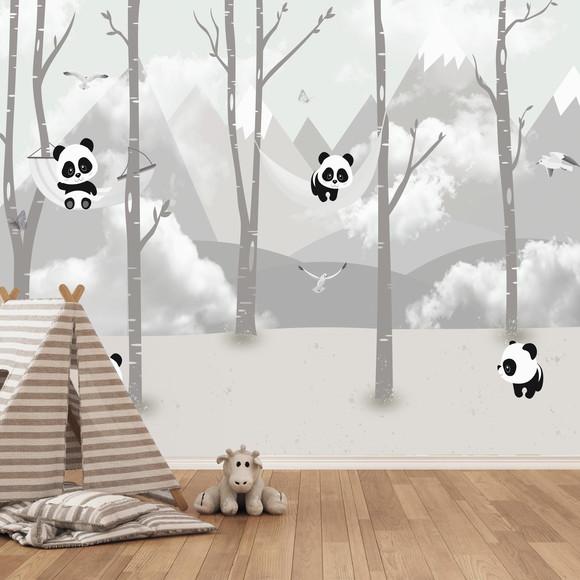 Papel de Parede Urso Panda Baby m²