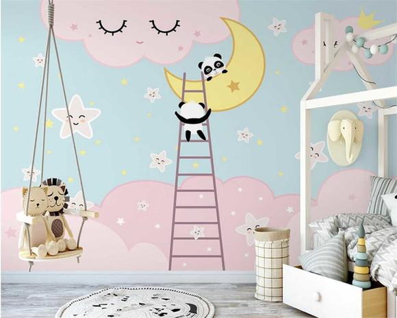 Papel de Parede Chuva de Amor Panda Baby M²