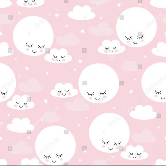 Papel de parede Nuvens Baby Rosa