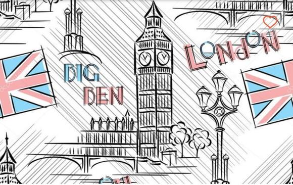 Papel de parede Londres Big Ben 3 metros