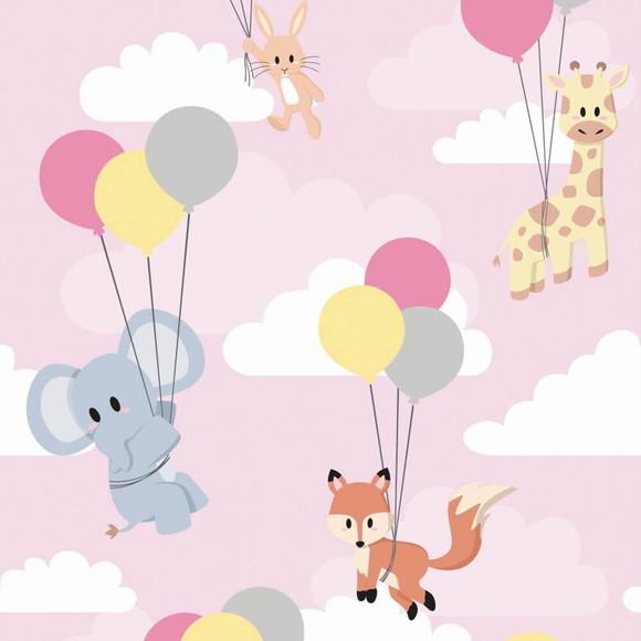 Papel de parede Nuvens Baby Safari 120x58cm