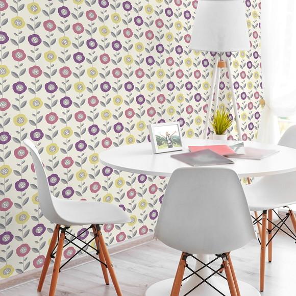 Papel De Parede Floral Decor 100