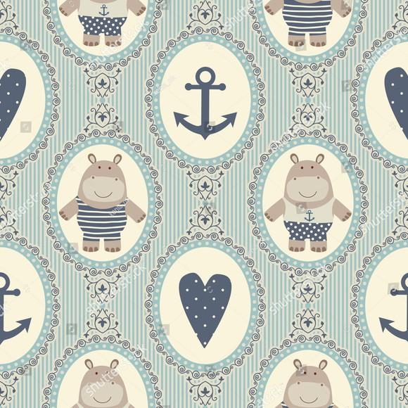 Papel de parede Marinheiro Ancora