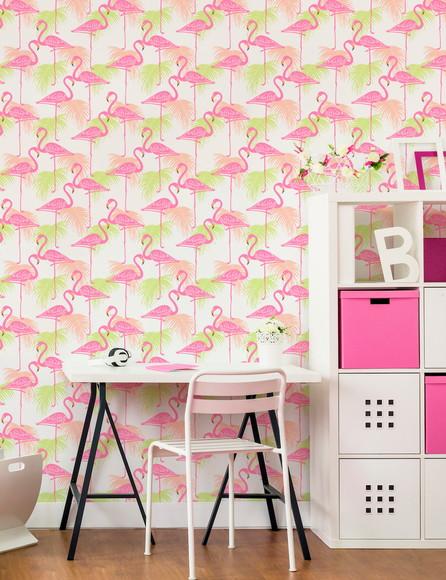 Papel de Parede Flamingos Decor 02