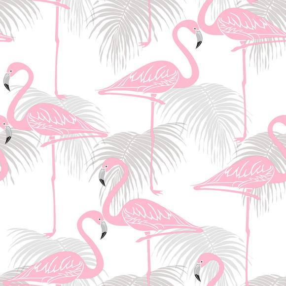 Papel de Parede Flamingos Decor 01