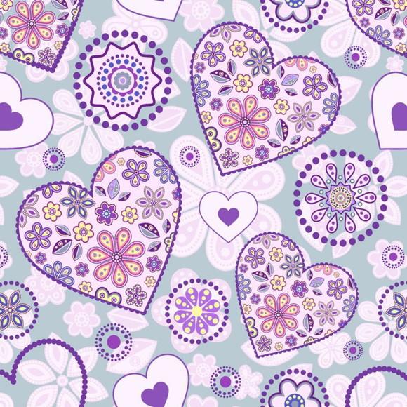 Papel de Parede Coração Mandalas