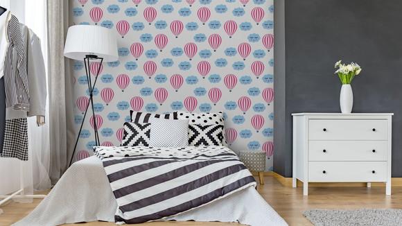 Papel de parede Balão Nuvens