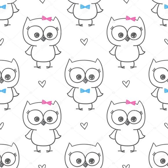 Papel de parede coruja Decor 01
