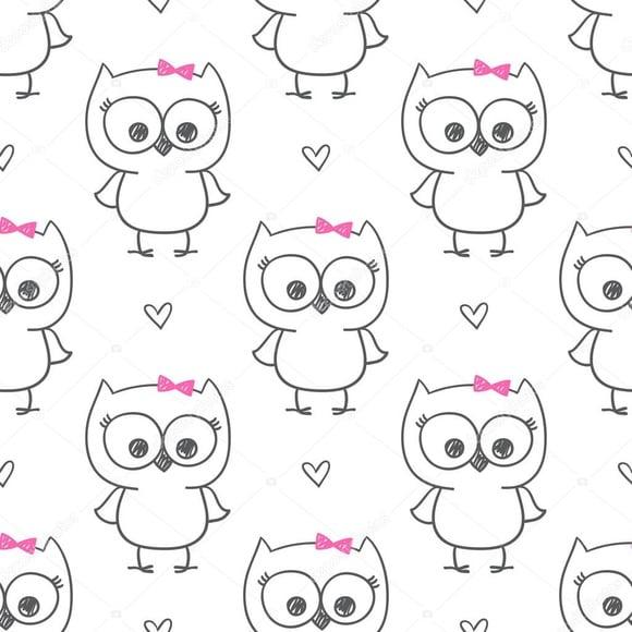 Papel de parede coruja Decor 02