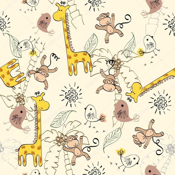 Papel de parede Zoo Safari decor 02