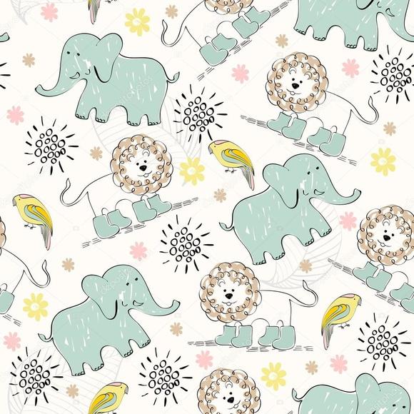 Papel de parede Zoo Safari decor02