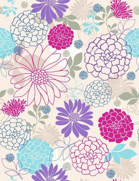 Papel de parede Floral Decor 01