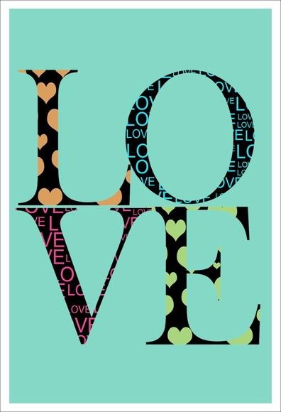 Poster Adesivo LOVE